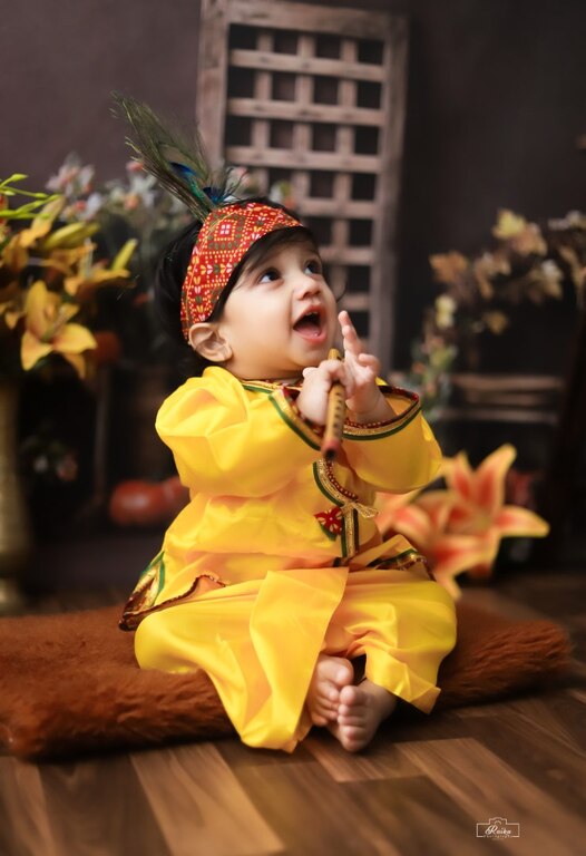 Krishna Theme With Marigold Decoration Setup 211